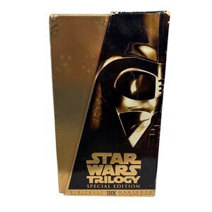 Star Wars Trilogy VHS 1997 Special Edition THX 3 Gold Box Set Digitally Remaster